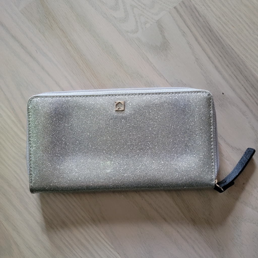 Kate Spade Silver Glitter Wallet